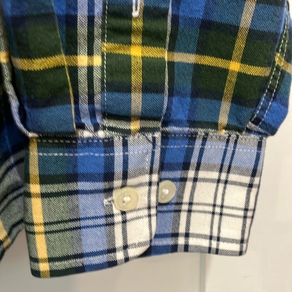 Men’s size large Arrow Plaid Button-Up Shirt cotton blend - Picture 5 of 14